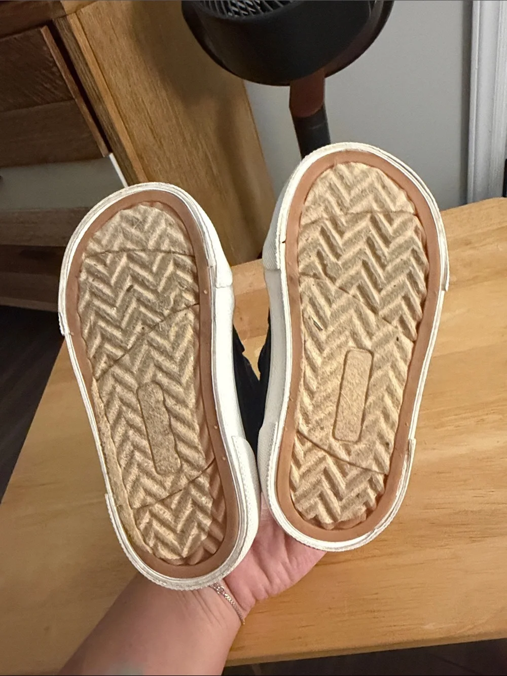 Kids Navy Canvas Velcro Sneakers - Unbranded